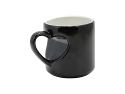 Heart Shape Handled Color Changing Mug(Black)