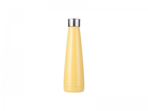 14oz/420ml Stainless Steel Pyramid Shaped Bottle (Yellow)