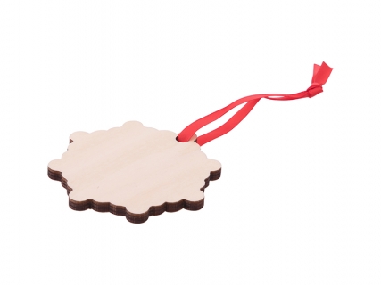 Plywood Christmas Ornament (Snowflake)