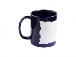 11oz Full Colour Mug(Blue,Stone Shape White Patch)