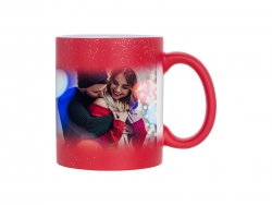 11oz Color Changing Mugs (StarSky Red, Frosted)