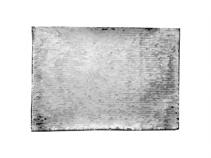 Flip Sequins Adhesive (Rect, Silver W/ White)