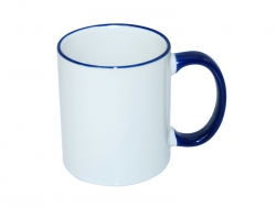 11oz Rim Handle Mug - Blue