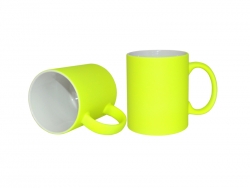 11oz Fluorescent Mug(Frosted, Light Yellow)