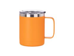 10oz/300ml Powder Coated Stainless Steel Mug(Orange)MOQ:1000pcs