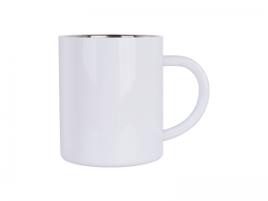 300ml Stainless Steel Mug (White)