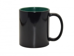 11oz Black Color Changing mug (Inner Green)