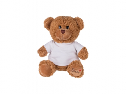23cm Plush Teddy Bear w/ Shirt (Brown)
